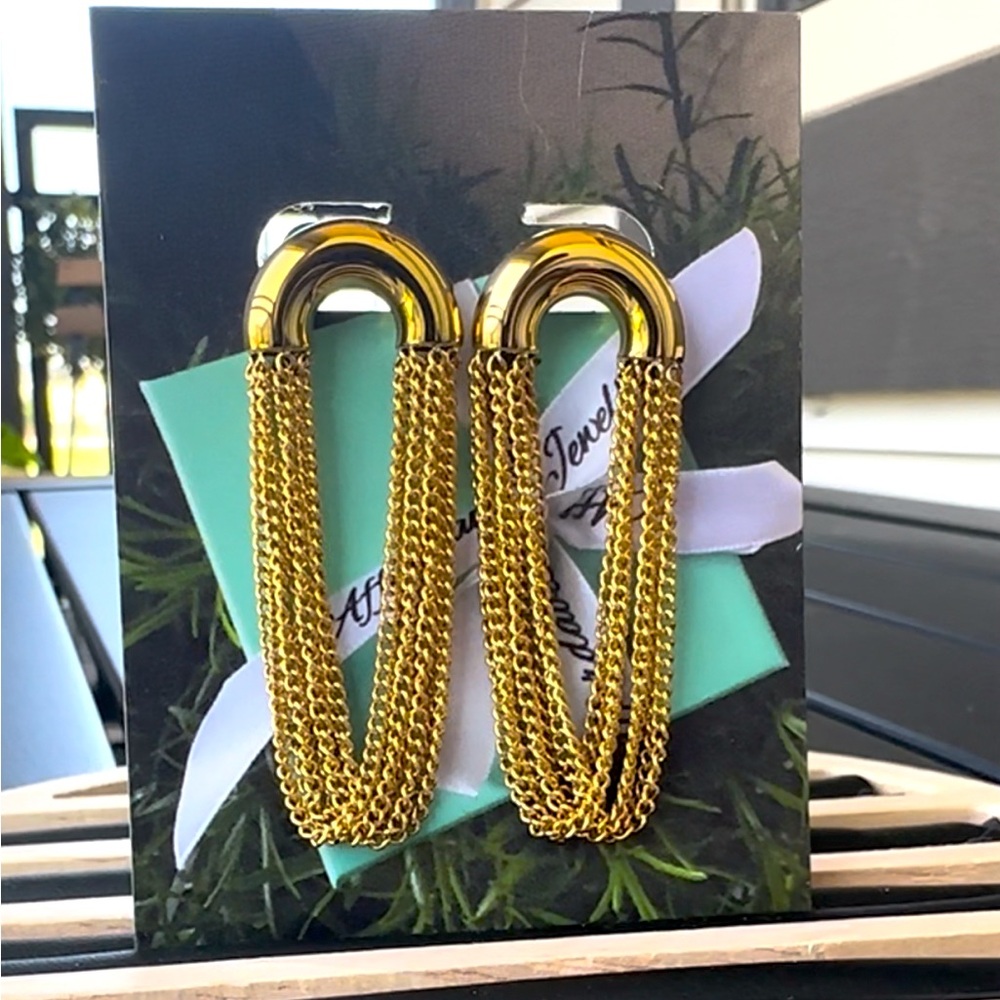 Tassel Chain Dangle Earrings